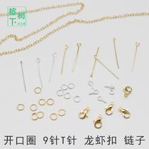 Wool Felt Weave Handmade Diy Ornament Pendant Accessories Material 9 Pins T Needle Bell Ringer Opening Circle Lobster Clasp Chain Sub