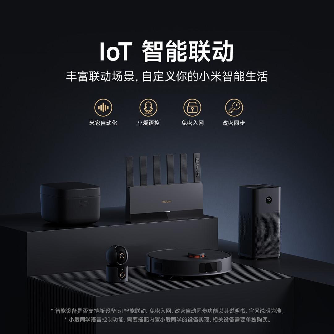 Xiaomi Router Be6500 Gigabit Port 5g Dual-Band Wireless Large Home Coverage through Walls and Throughout the House Wifi7