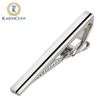 Business brushed stripe tie clip high grade jewelry resin paint INS simple style dress men tie clip