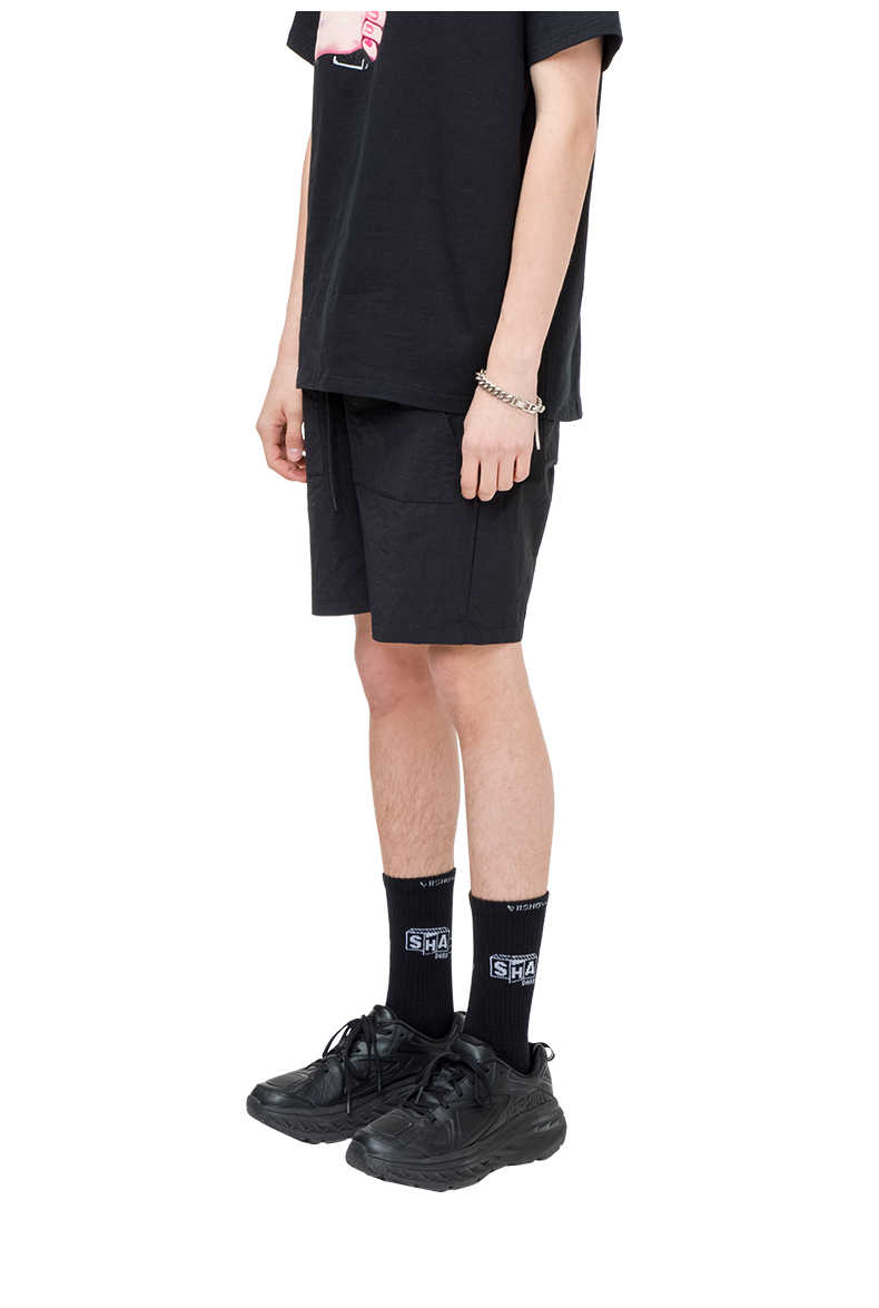 Viishow2019 hè mới giản dị quần short nam phiên bản Hàn Quốc quần ống suông màu rắn nam mát mẻ - Quần mỏng quần legging nam