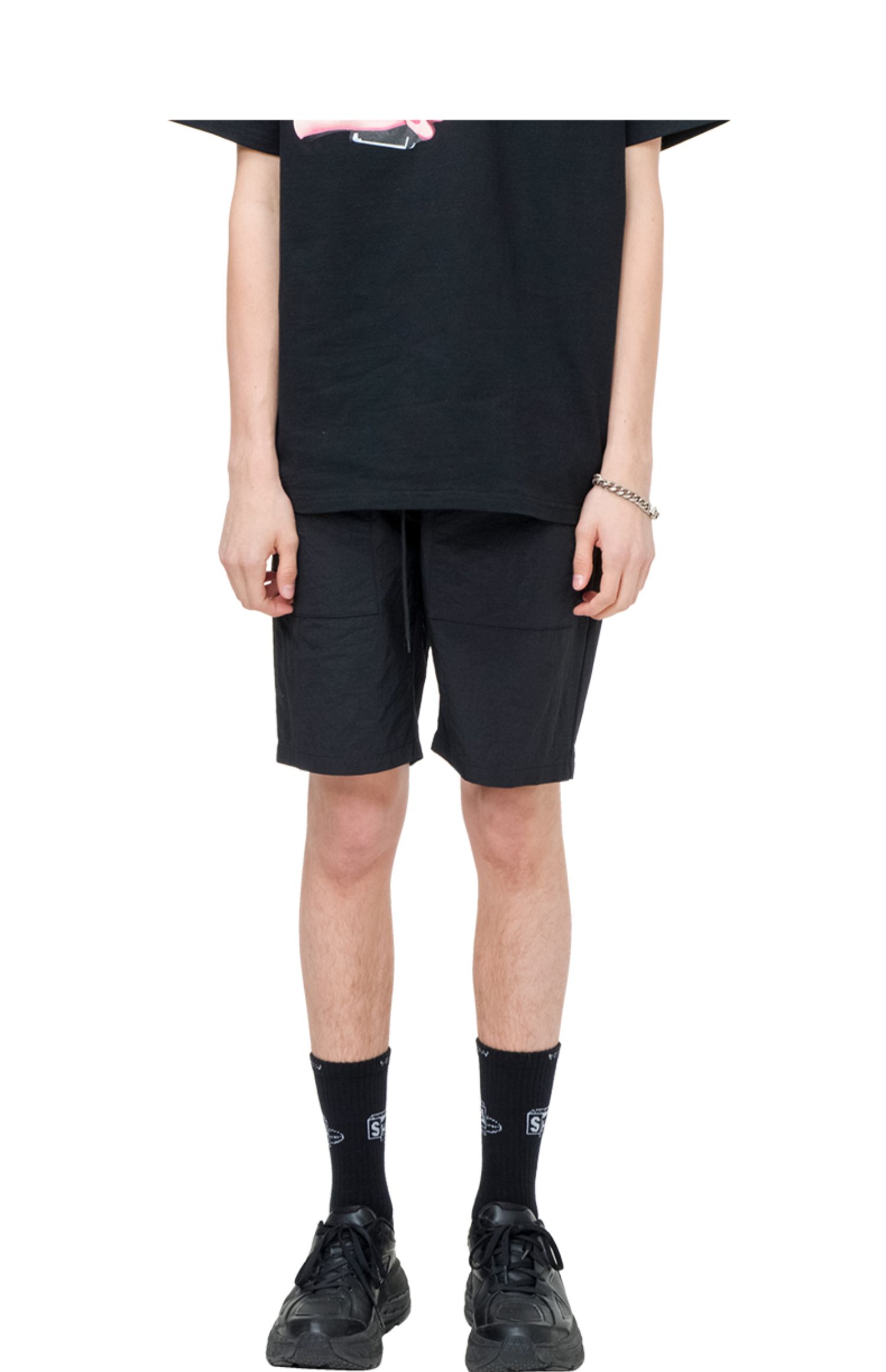 Viishow2019 hè mới giản dị quần short nam phiên bản Hàn Quốc quần ống suông màu rắn nam mát mẻ - Quần mỏng quần legging nam