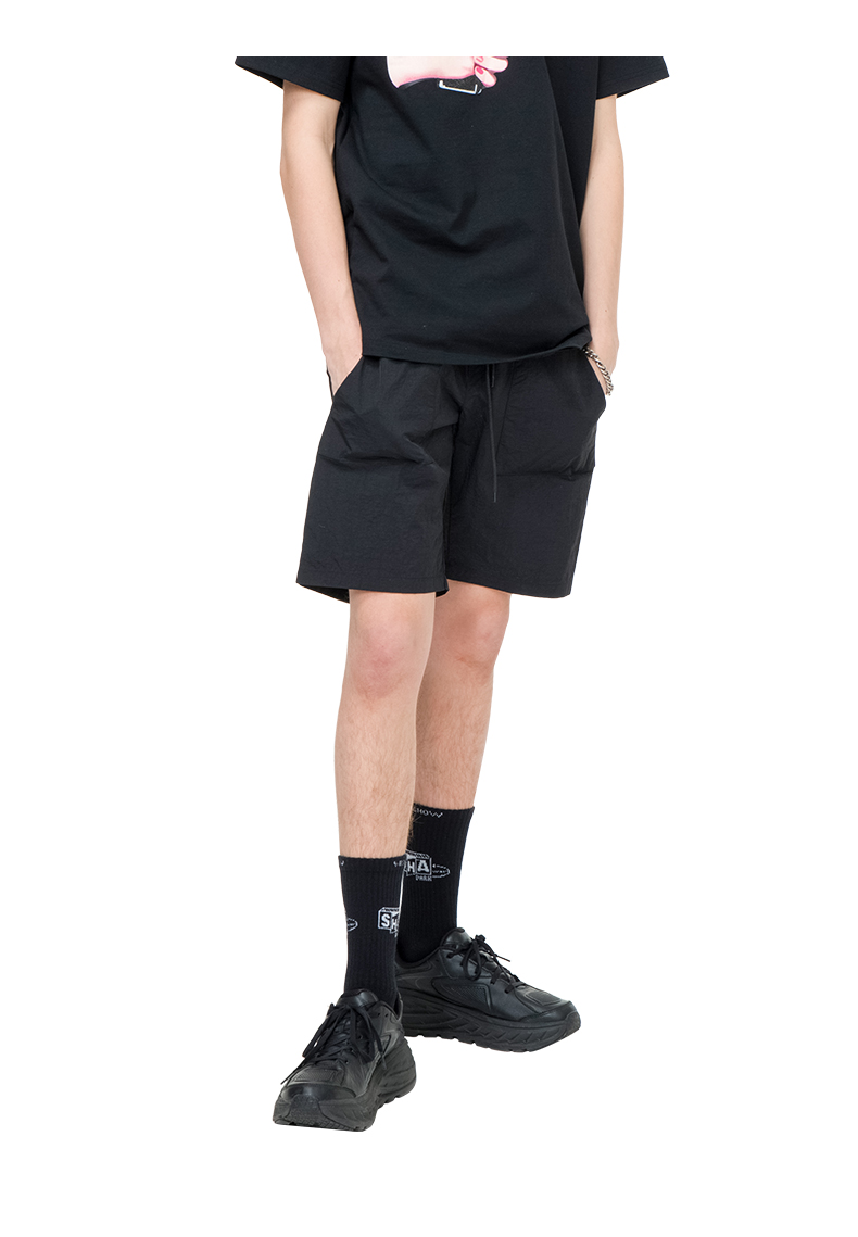 Viishow2019 hè mới giản dị quần short nam phiên bản Hàn Quốc quần ống suông màu rắn nam mát mẻ - Quần mỏng quần legging nam