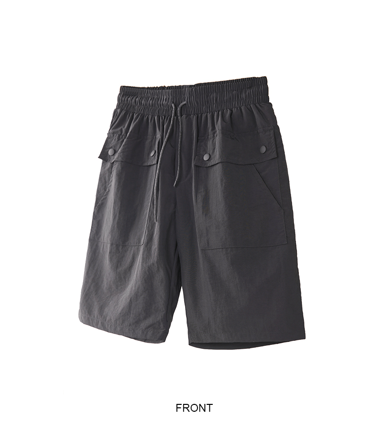 Viishow2019 hè mới giản dị quần short nam phiên bản Hàn Quốc quần ống suông màu rắn nam mát mẻ - Quần mỏng quần legging nam