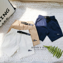 banrybaby customized mens and womens baby simple and wild light and breathable pants childrens cotton comfortable shorts