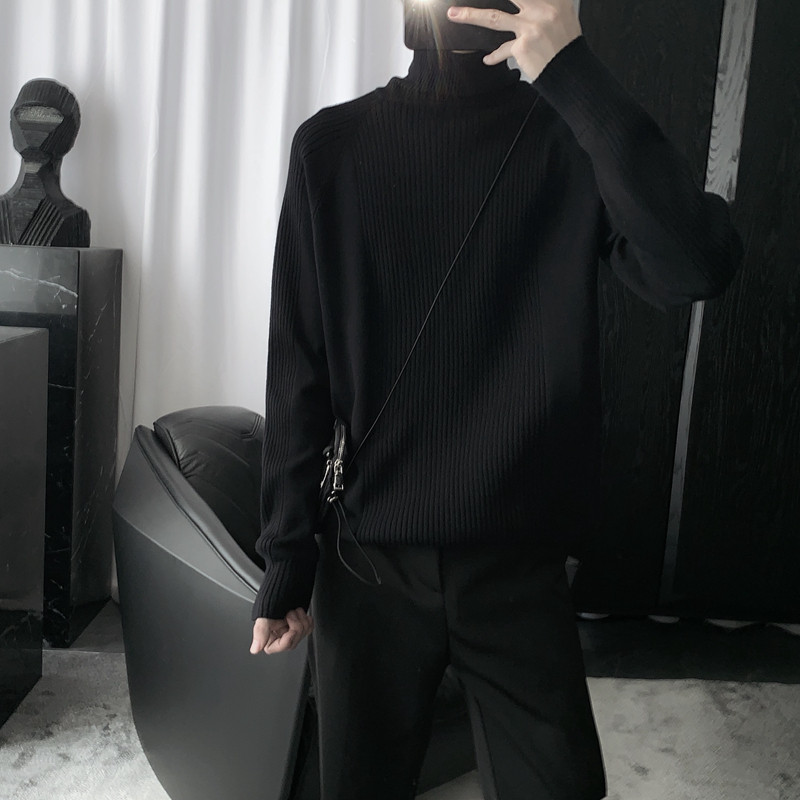 The male lovers of the basic black turtleneck sweater that Mr. Short makes himself autumn and winter new style to force into go with everything