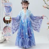 Ханьфу, летняя летняя одежда, детское платье, короткий рукав, китайский стиль