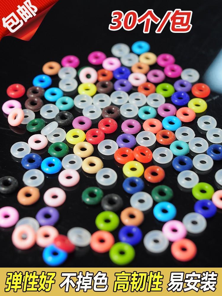 Beaded Silicone Spacer Ultra-thin Rubber Plastic Gasket Pearl Beeswax Bracelet Necklace Bracelet Wenwan High-end Accessories