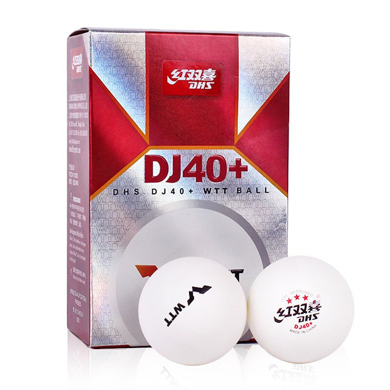 Red Double WTT series table tennis Samsung DJ40 with new material table tennis ball 3 planet