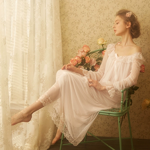 Осенняя пижама, юбка, кружевной наряд маленькой принцессы, сексуальный лонгслив, французский стиль, изысканный стиль