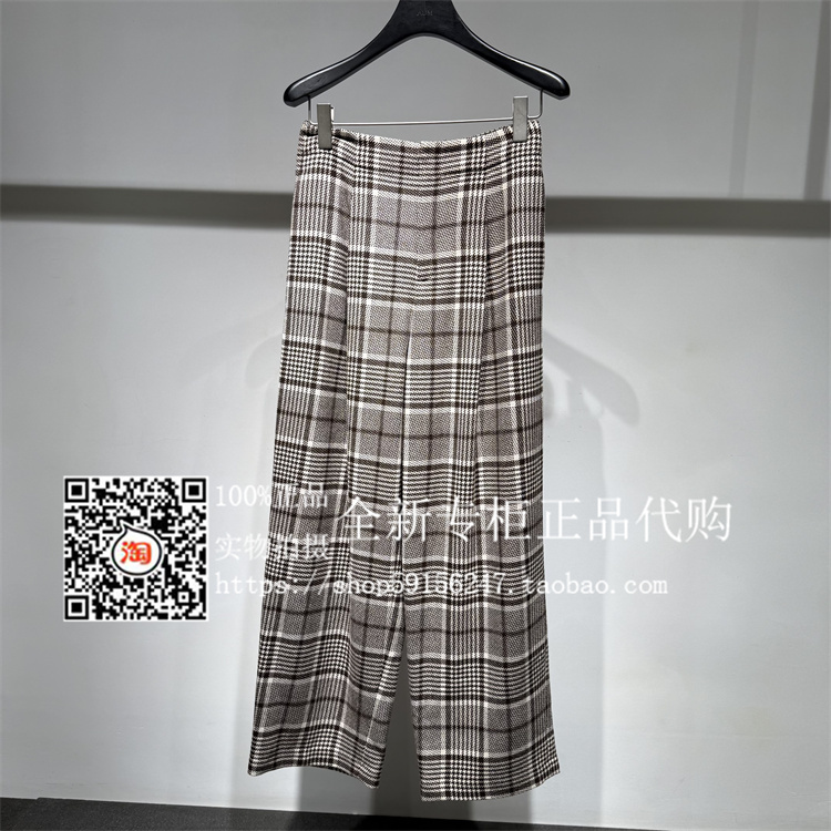 Aum Ohm M1Fz43145 Brand New Genuine Product from the Store, 2025 Winter New Plaid Wool Straight-Leg Pants 2980 Aum Ohm M1Fz43145 Brand New Genuine Product from the Store, 2025 Winter New Plaid Wool Straight-Leg Pants 2980