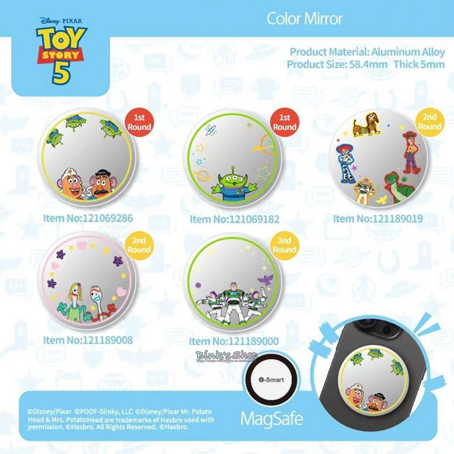 Hong Kong Genuine Toy Story 5 Three-Eyed Potato Head Buzz Lightyear Woody Jessie Hugable Rex Magnetic Selfie Mirror