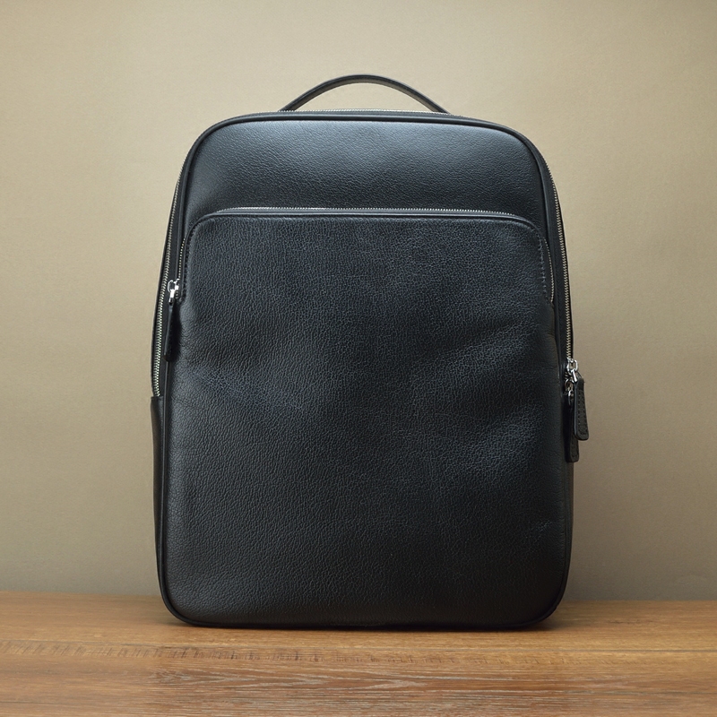 Fima Imported Buffalo Leather Men's Backpack Japanese and Korean Designer Business Genuine Leather Backpack Square Personalized Computer Bag
