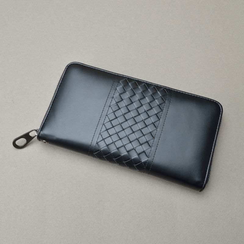 Full leather European and American fashion high-end casual leather hand wallet men's handbag full leather hand wallet