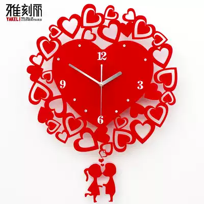 Yakeli watch wall clock Living room Modern minimalist art fashion clock Creative trend Quartz clock silent bedroom