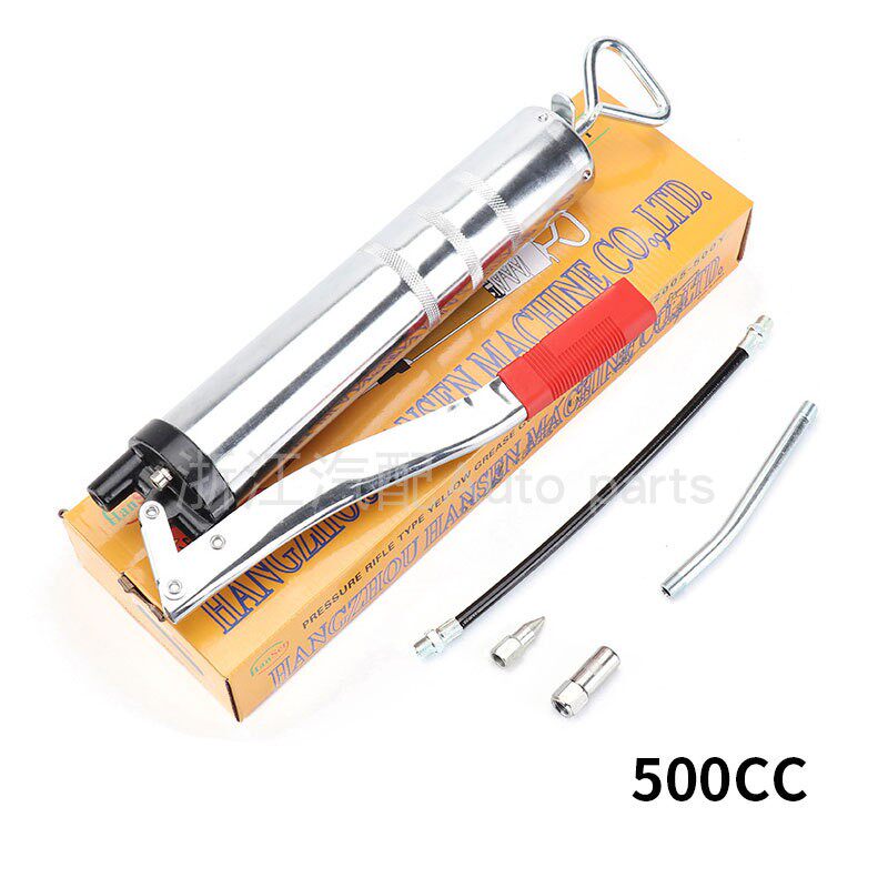 500Y Hansen grease gun manual single pressure rod excavator car heavy-duty grease gun high pressure durable and labor-saving