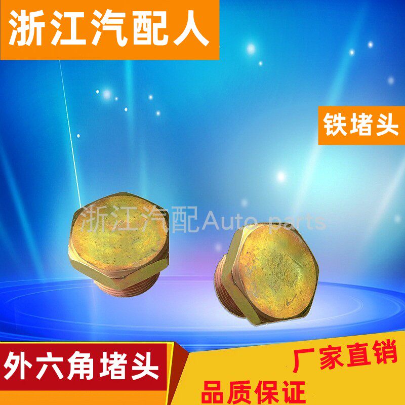 Outer hexagonal oil plug - jam - jam - hexagonal block - block - seal outside hexagonal screw