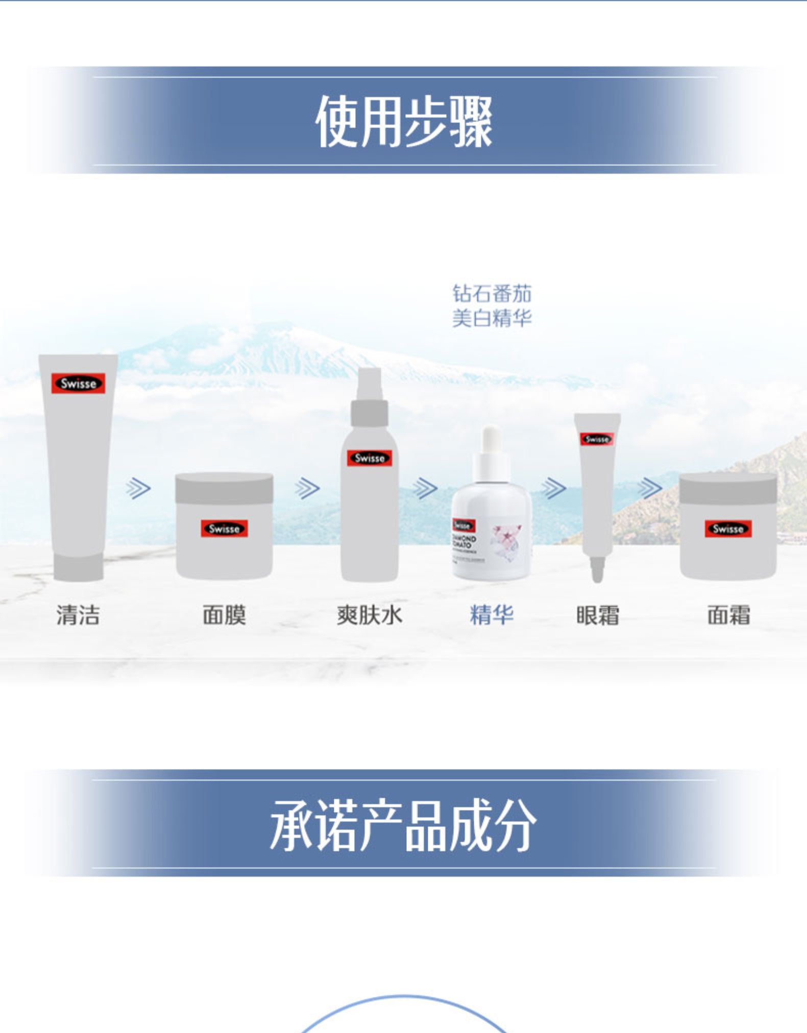 斯维诗Swisse钻石小白瓶美白精华液