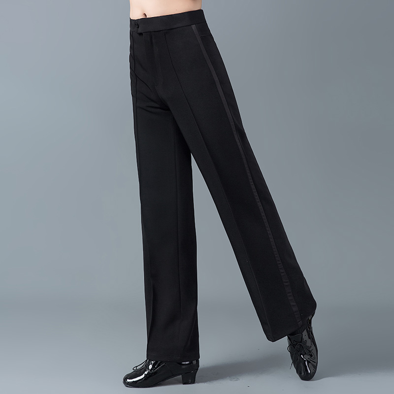 Dance New Square Dance Pants Men's Spring Summer Adult Standard Latin Dance Pants Ballroom Dance Modern Dance Straight Pants
