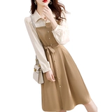 Брендовый осенний комплект, платье