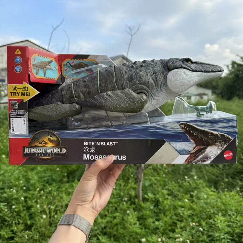 Mattel Jurassic World 4: the Fallen Kingdom Movie: Mosasaurus Deep Sea Dinosaur Swallowing Model Children's Toy Jch00