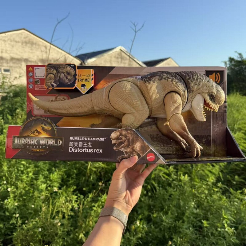 Mattel Jurassic World 4 Resurrection Movie Version Distorted Tyrannosaurus Rex Dinosaur Model Children's Toy Jgb58