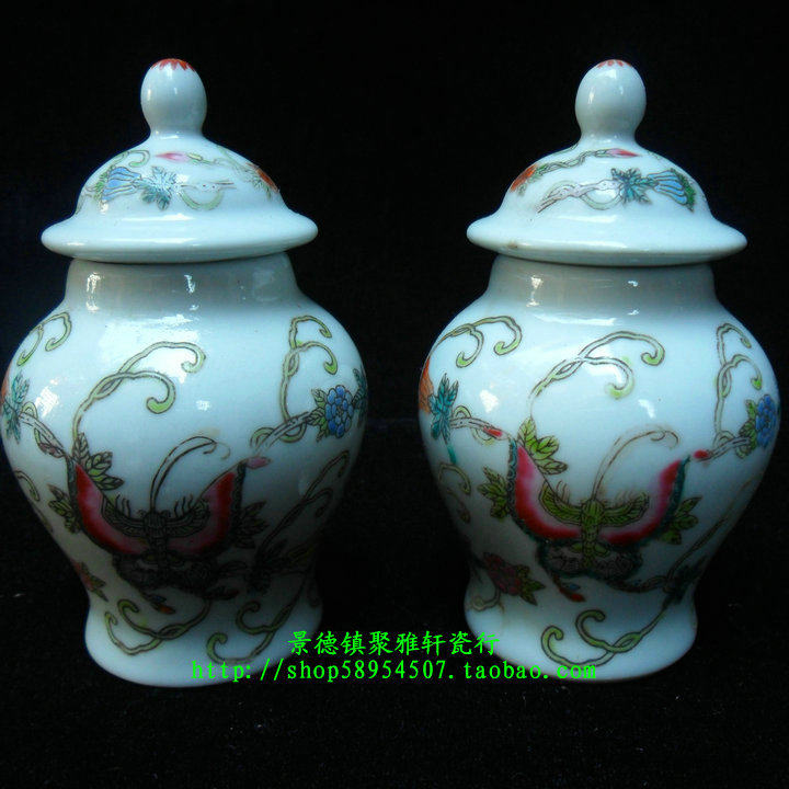 Bag Old Jingdezhen 567 Cultural Revolution Old factory goods Porcelain Hand-painted Pink White Ground Melon with 4 5-inch Titan Titan