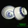 Jingdezhen porcelain blue and white exquisite more than 4 5-inch straight mouth rice bowl is not hot old-fashioned rice bowl