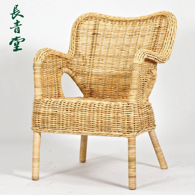 Changqingtang rattan chair single woven chair balcony leisure armchair home living room rattan chair office chair
