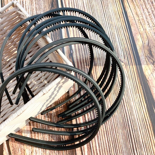 Импортный пластиковый зубчатый нескользящий ободок ручной работы, базовый аксессуар для волос, в корейском стиле