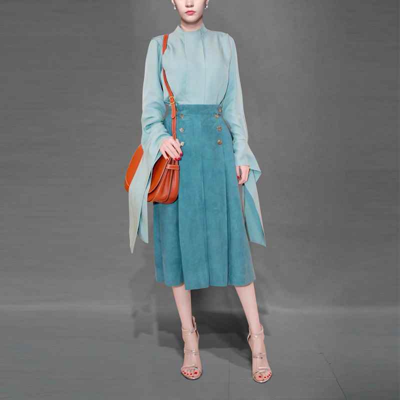 秋季小香风气质名媛两件套上衣半身裙套装女装秋装时尚潮2017新款