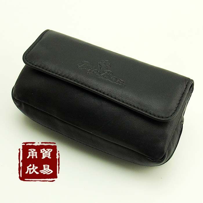 Large class big-ben A grade pure sheepskin tobacco bucket bag carry-on bag genuine leather black 2 bucket bag double bucket bag