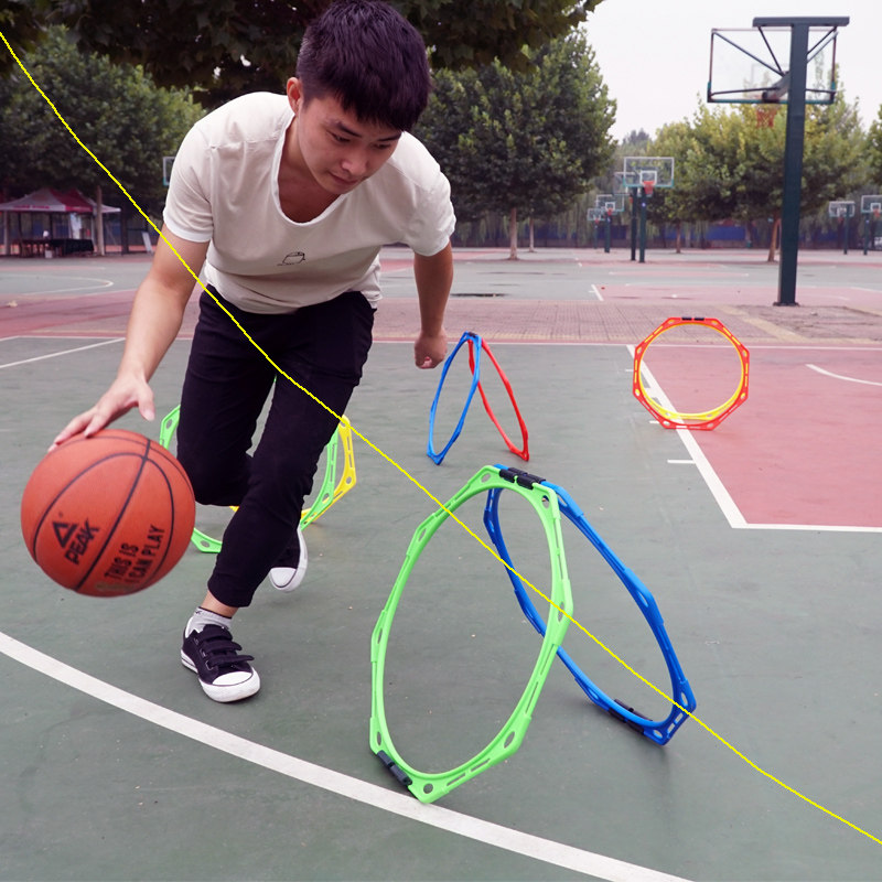Basketball training equipment dribbling ball control breakthrough agile passing equipment octagonal circle obstacle bouncing training