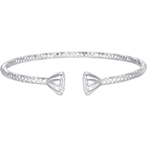 Trendy Acer Flower Rhyme Pure Silver Bracelet Silver Jewelry Bracelet Hand Jewelry Lotus Pendant Open Bracelet New Chinese Style Gift for My Girlfriend’s Mother