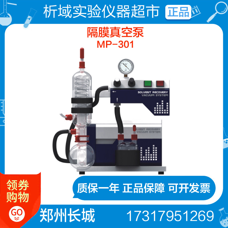 Zhengzhou Great Wall MP-301E Laboratory Diaphragm Vacuum Pump Solvent Cryogenic Recycling Plant