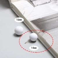 111#(847) чисто-белый 14 мм 1 шт.