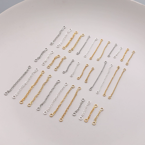 Медная цепь, китайская шпилька ручной работы, аксессуар, серьги, ожерелье, аксессуары, 14 карат