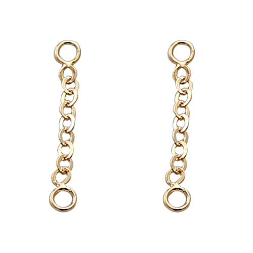 Медная цепь, китайская шпилька ручной работы, аксессуар, серьги, ожерелье, аксессуары, 14 карат