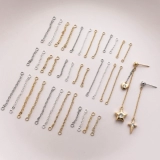 Медная цепь, китайская шпилька ручной работы, аксессуар, серьги, ожерелье, аксессуары, 14 карат, DIY