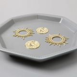 Медная большая подвеска на солнечной энергии, аксессуар ручной работы, серьги, аксессуары, 14 карат, европейский стиль