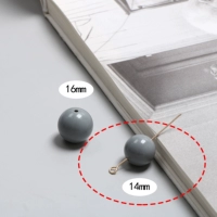 106#(126) темно-серый 14мм 1 шт.