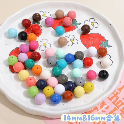 Японское высококачественное акриловое украшение-шарик, аксессуар ручной работы, серьги, аксессуары, 14/16мм, DIY