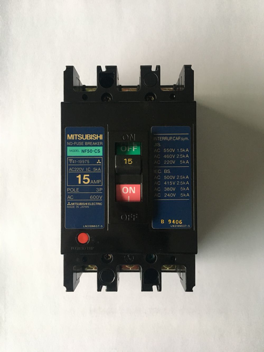 Yongtron Fully Automatic Packer Accessories NF50-CS Power Switch Total Switch Air Switch Breaker