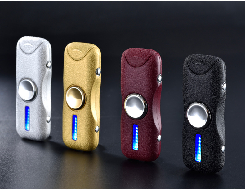 Ngón tay cái sạc nhẹ hơn đôi cung laser cá tính sáng tạo đầu ngón tay người đàn ông trưởng thành tặng quà miễn phí quẹt lửa