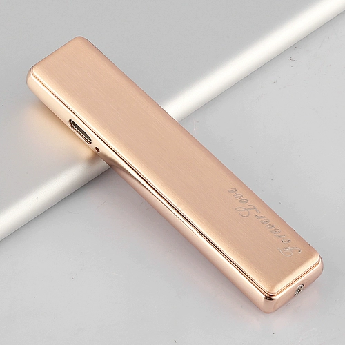 Металлическая бесшумная ультратонкая ветрозащитная электронная зажигалка с usb-зарядкой подходит для мужчин и женщин