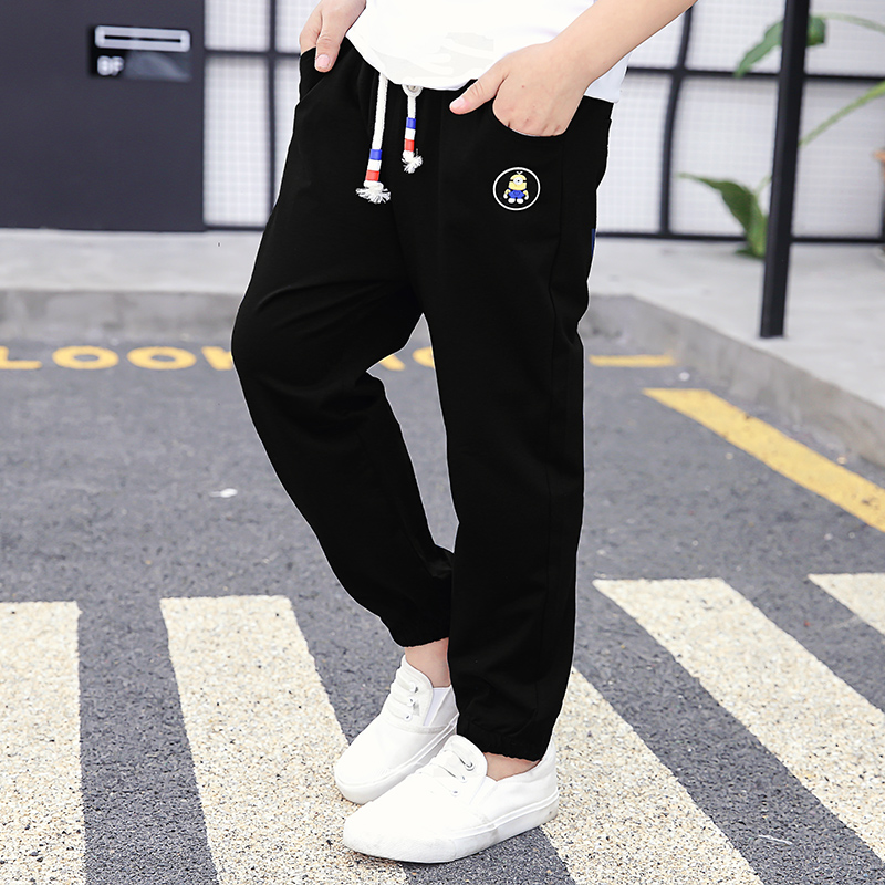 Chàng trai quần 2020 trẻ em mới sweatpants Hàn Quốc phiên bản của bức thư bên mùa xuân và mùa thu trong lớn childrens quần âu thủy triều.