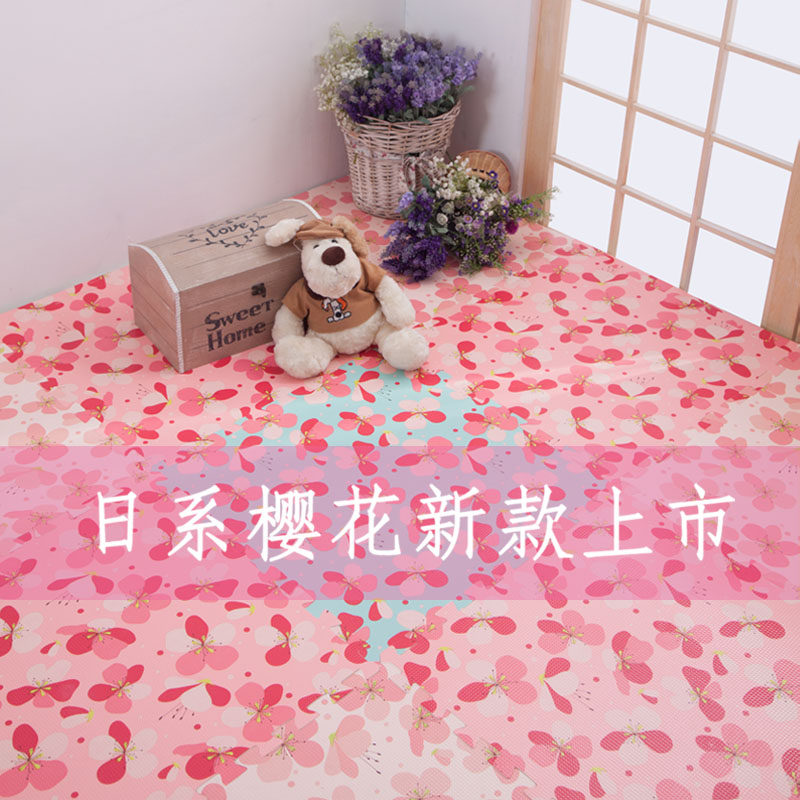 Foam mat flower balcony network red floating window bedroom Japanese floor mat household warm crawling mat