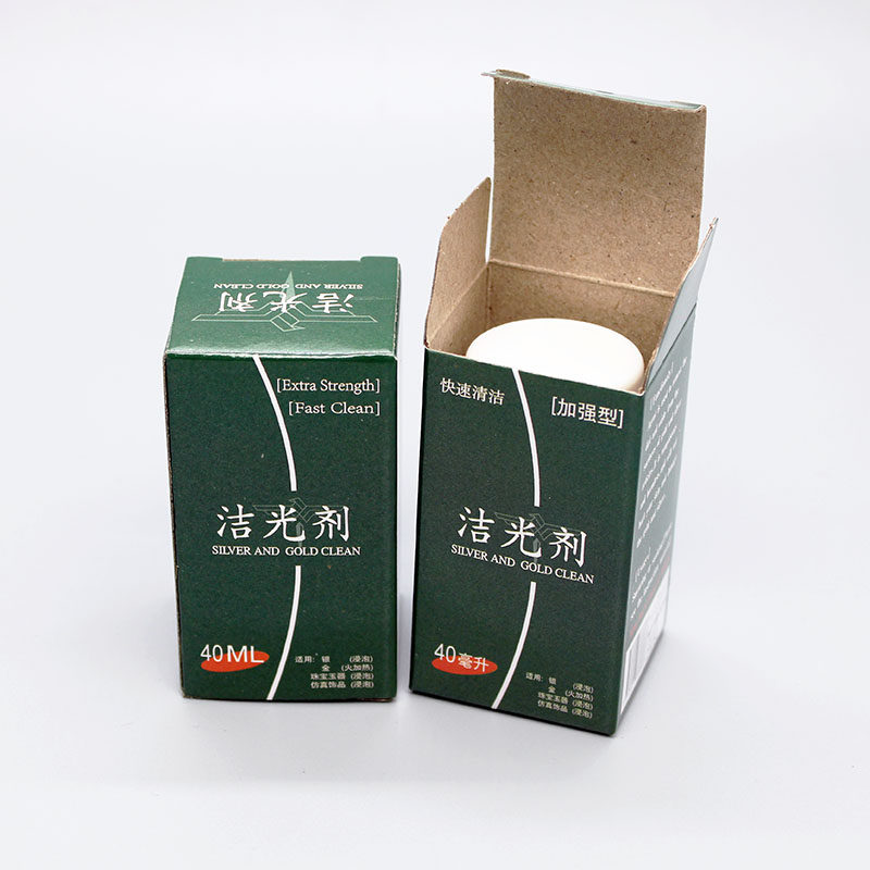 Silver - washing water 40 ml gold and silver - cleaning agent silver decontamination deoxidation jewelry maintenance and rubbing silver cloth