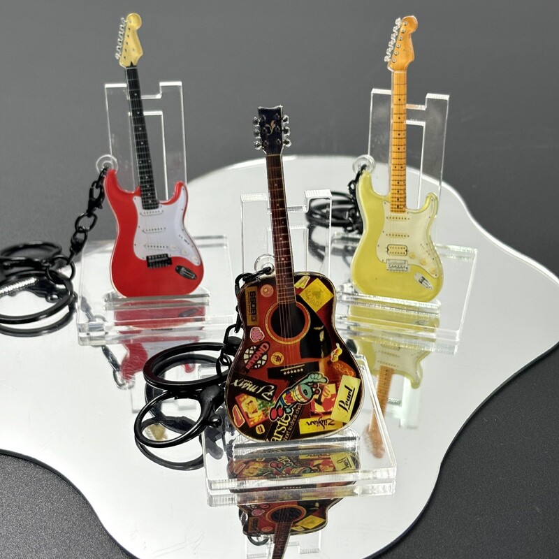 Beyond Band Huang Jiaju's Same Style Guitar Pendant Guitar Ornament Keychain Peripheral Folk Rock Decoration Beyond Band Huang Jiaju's Same Style Guitar Pendant Guitar Ornament Keychain Peripheral Folk Rock Decoration