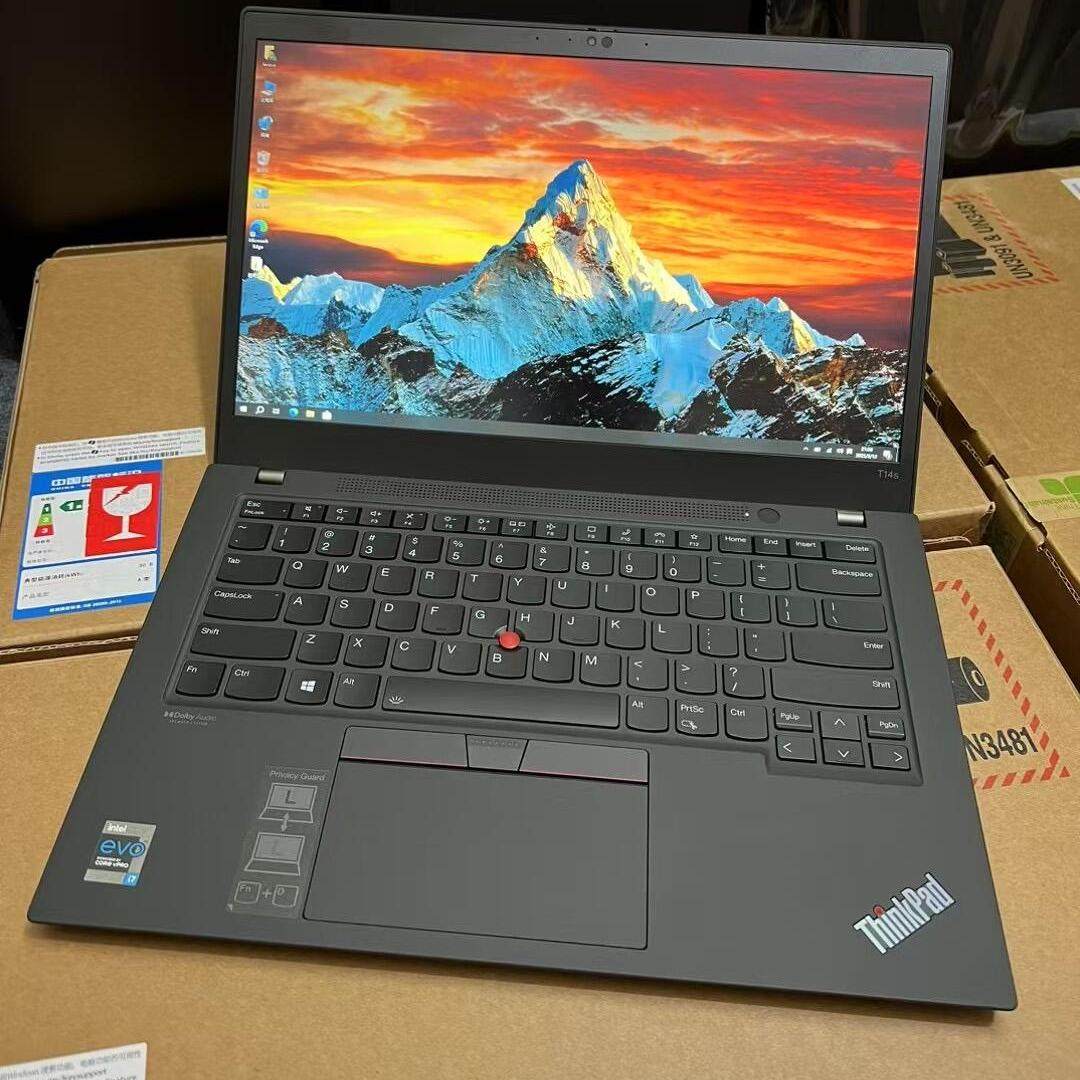 Неиспользуемый легкий ноутбук Thinkpad T14 Gen2 i7 11-го поколения для бизнеса, офиса и обучения Изображение 1