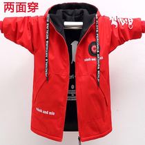 Boys  jacket stormtrooper 2020 new Zhongda childrens clothing autumn and winter windbreaker wear cotton casual jacket trend on both sides